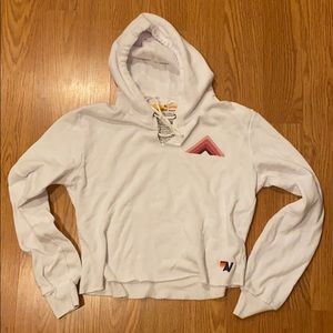 Aviator Nation Crop Pullover Sweatshirt